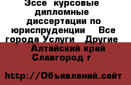 Эссе, курсовые, дипломные, диссертации по юриспруденции! - Все города Услуги » Другие   . Алтайский край,Славгород г.